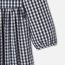 Jacadi Tablier enfant fille en vichy - BLANC/MARINE Discount
