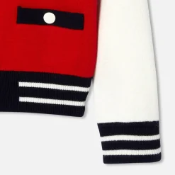 Jacadi Teddy enfant fille en tricot - lore ROUGE/MULTICO Hot