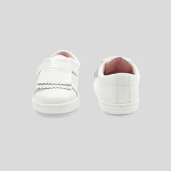 Jacadi Tennis bébé fille en cuir - blanc BLANC JACADI Sale