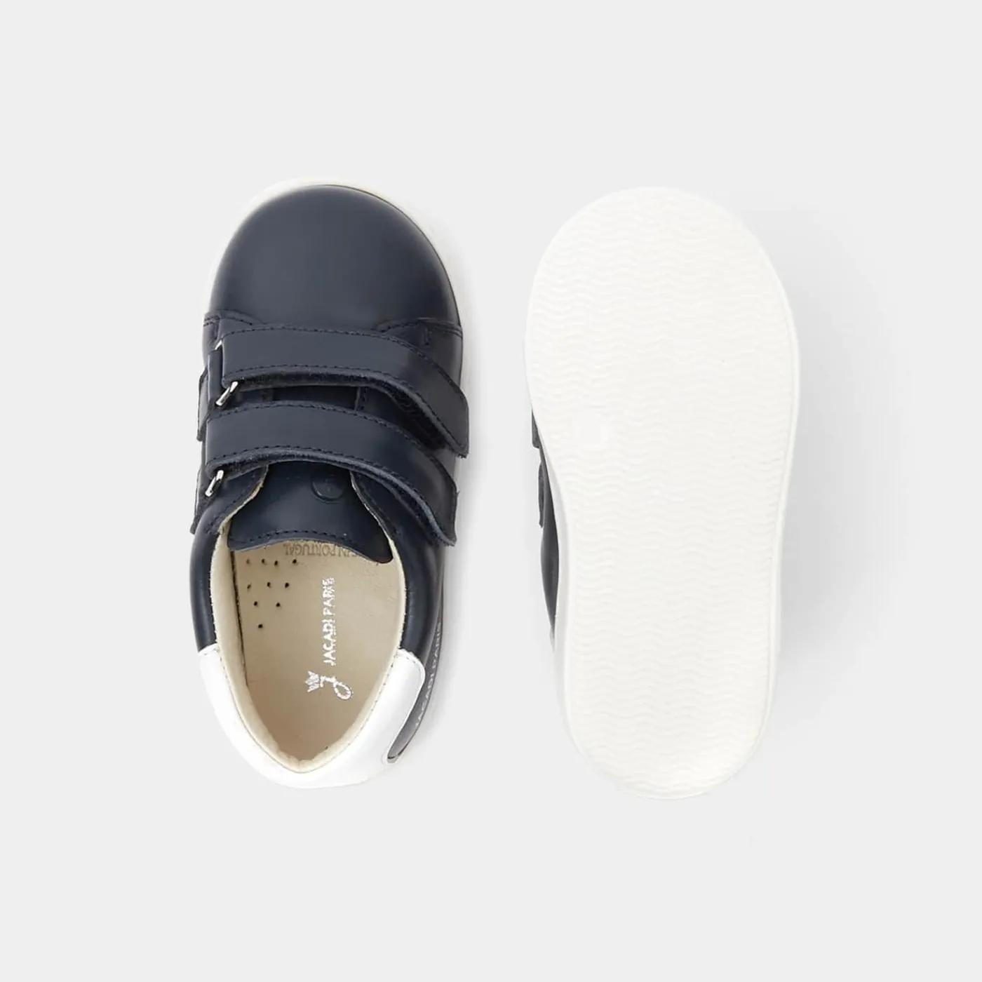 Jacadi Tennis bébé garçon en cuir - marine MARINE JACADI Sale