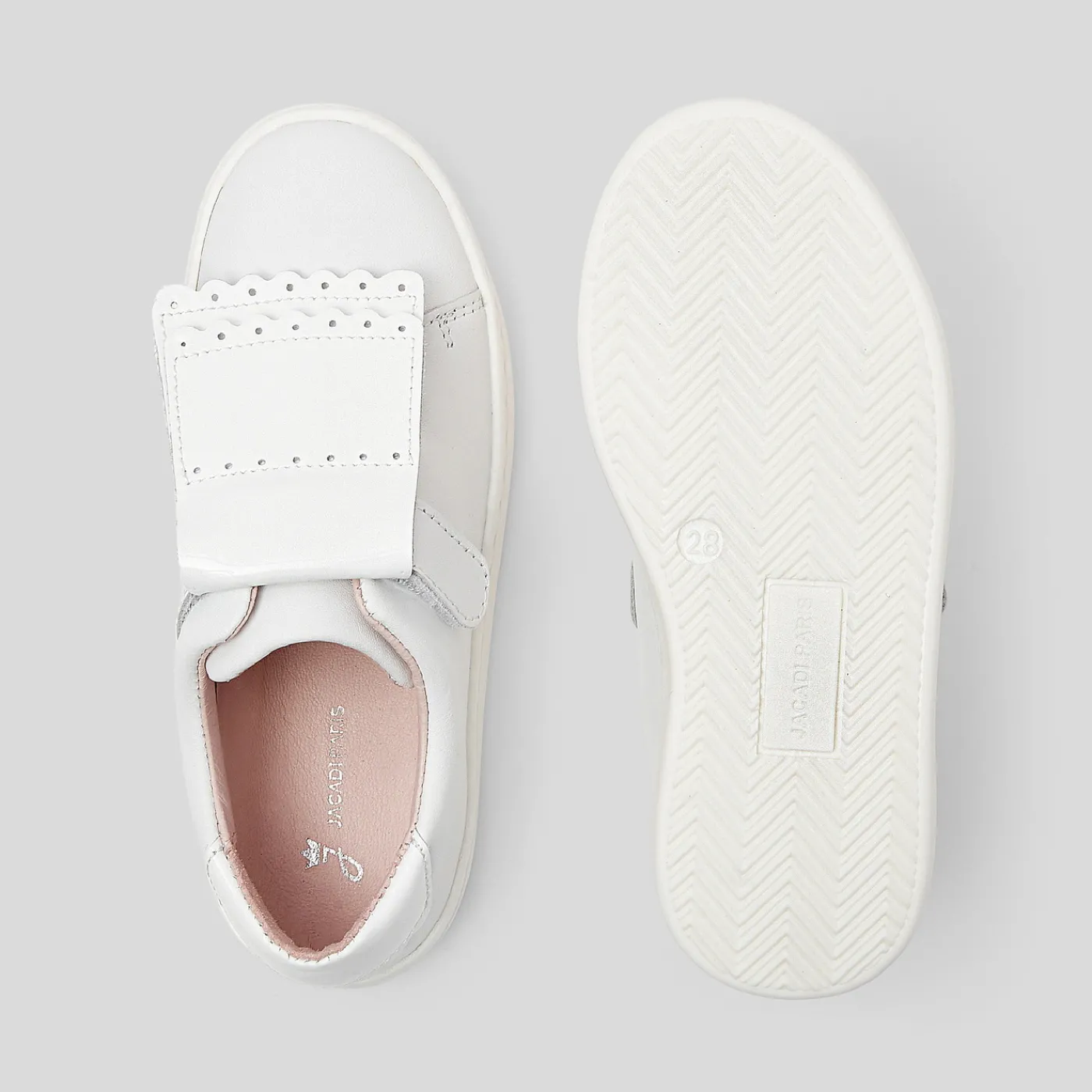 Jacadi Tennis enfant fille languette amovible - blanc BLANC JACADI Online