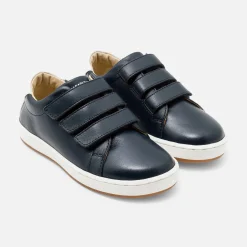 Jacadi Tennis enfant garçon en cuir lisse - marine MARINE JACADI Clearance