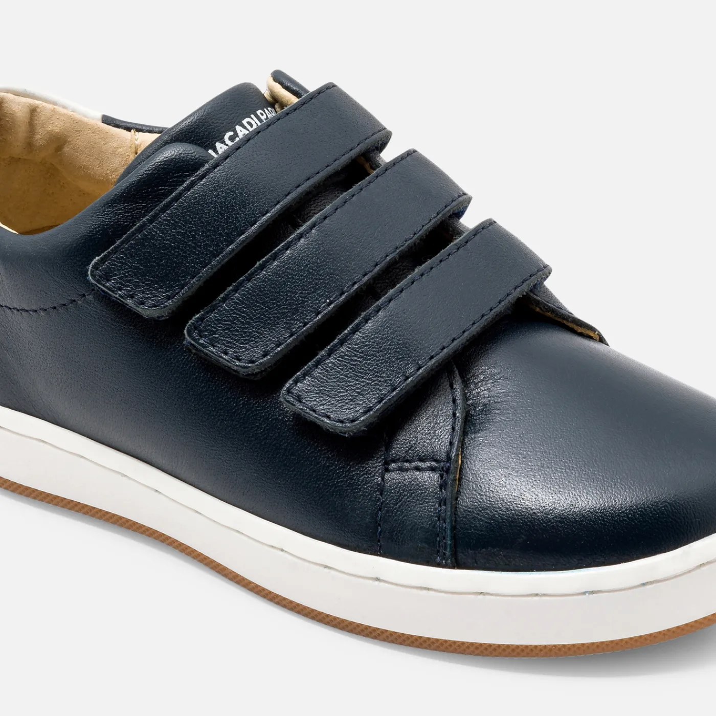 Jacadi Tennis enfant garçon en cuir lisse - marine MARINE JACADI Clearance