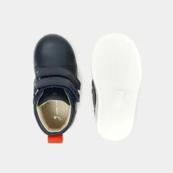 Jacadi Tennis montantes bébé garçon en cuir lisse - marine MARINE JACADI Hot
