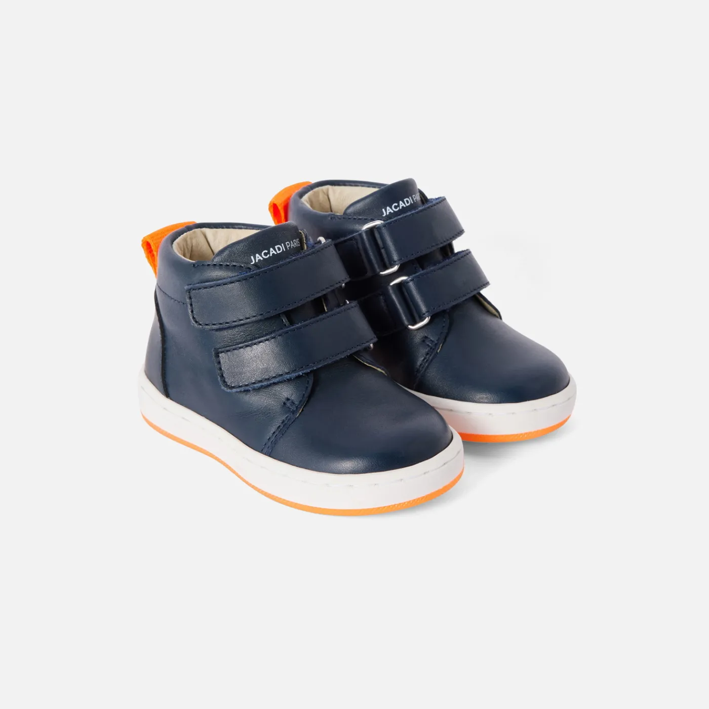 Jacadi Tennis montantes bébé garçon en cuir lisse - marine MARINE JACADI New