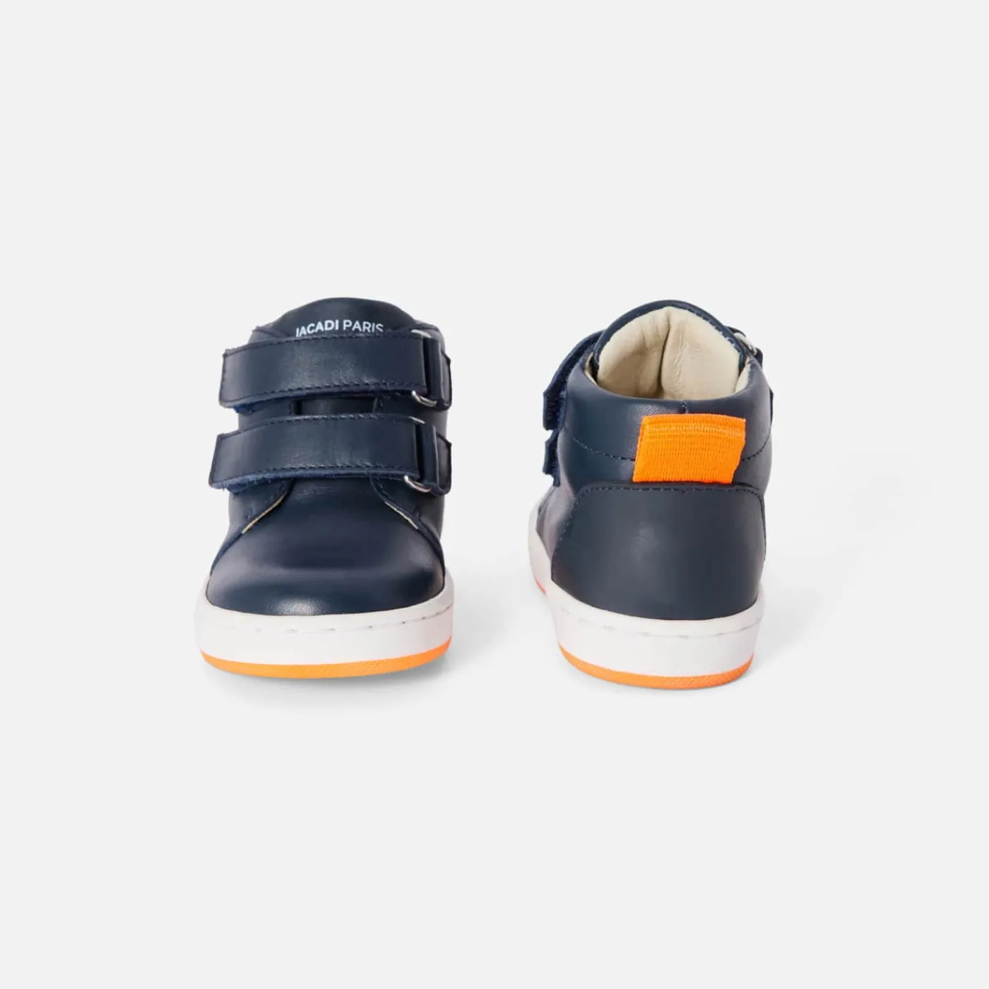 Jacadi Tennis montantes bébé garçon en cuir lisse - marine MARINE JACADI New