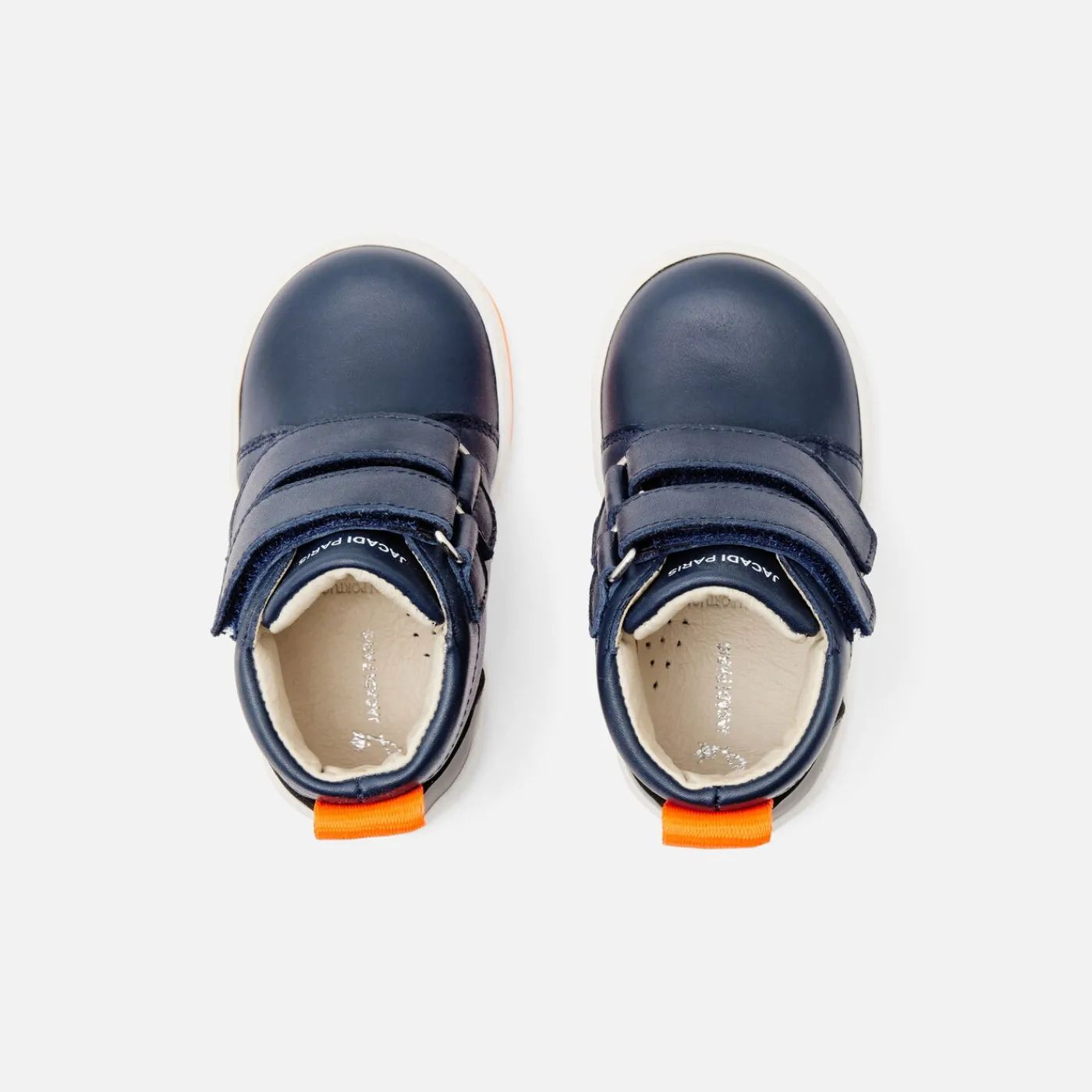 Jacadi Tennis montantes bébé garçon en cuir lisse - marine MARINE JACADI New