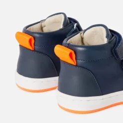 Jacadi Tennis montantes bébé garçon en cuir lisse - marine MARINE JACADI New