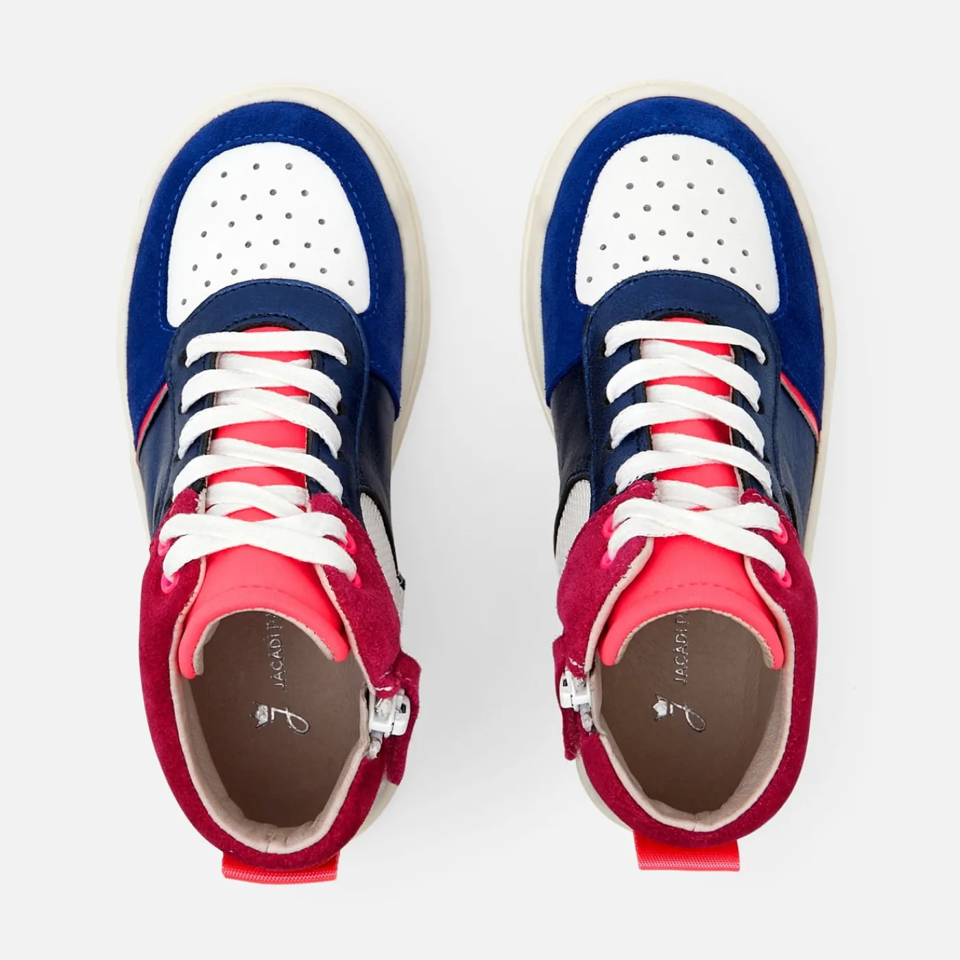Jacadi Tennis montantes enfant fille - MARINE/BLANC Sale
