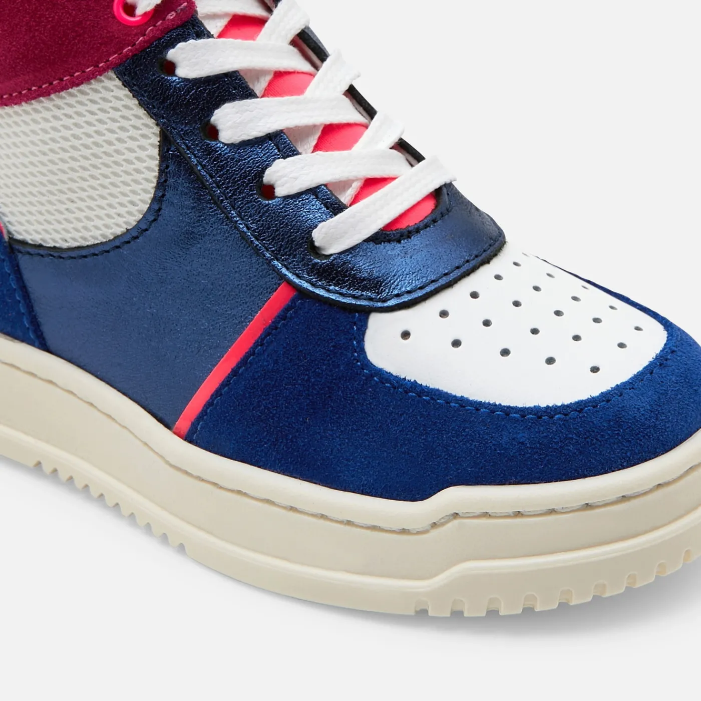 Jacadi Tennis montantes enfant fille - MARINE/BLANC Sale