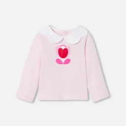 Jacadi T-shirt bébé fille manches longues - rose poudre ROSE POUDRE JACADI Discount