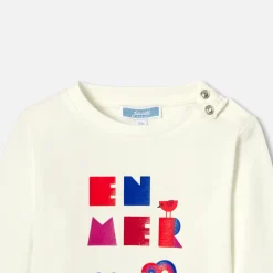 Jacadi T-shirt bébé garçon manches longues - blanc doux BLANC DOUX JACADI Outlet