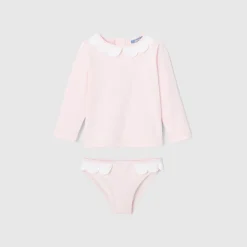 Jacadi T-shirt de protection UV UPF 40+ et culotte de bain bébé fille - rose pale ROSE PALE JACADI Best