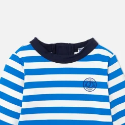 Jacadi T-shirt de protection UV UPF 40+ et boxer de bain bébé garçon - BLANC/BLEU Clearance