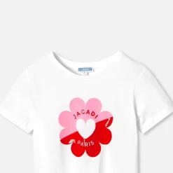 Jacadi T-shirt enfant fille manches courtes - blanc BLANC JACADI Discount