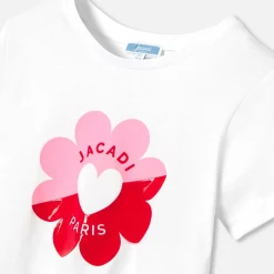 Jacadi T-shirt enfant fille manches courtes - blanc BLANC JACADI Discount