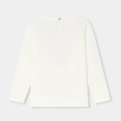 Jacadi T-shirt enfant fille manches longues - blanc doux BLANC DOUX JACADI New