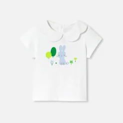 Jacadi T-shirt manches courtes bébé fille - blanc BLANC JACADI Online