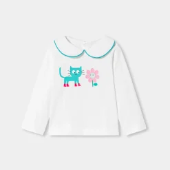 Jacadi T-shirt manches longues bébé fille - blanc BLANC JACADI Outlet