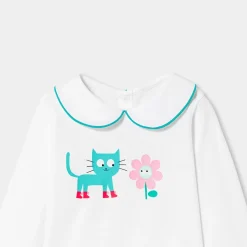 Jacadi T-shirt manches longues bébé fille - blanc BLANC JACADI Outlet