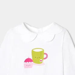 Jacadi T-shirt manches longues bébé fille - blanc BLANC JACADI Discount