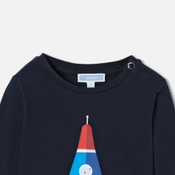 Jacadi T-shirt manches longues bébé garçon - marine MARINE JACADI Clearance