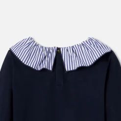 Jacadi T-shirt manches longues enfant fille - marine MARINE JACADI Clearance