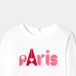 Jacadi T-shirt manches longues enfant fille - blanc BLANC JACADI Outlet