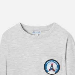 Jacadi T-shirt manches longues enfant garçon - gris chine clair GRIS CHINE CLAIR JACADI Online
