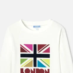 Jacadi T-shirt manches longues enfant garçon BLANC DOUX JACADI Discount