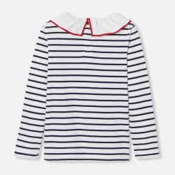 Jacadi T-shirt rayé enfant fille - BLANC/MARINE