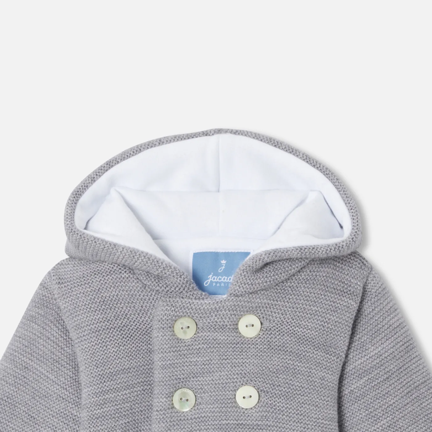 Jacadi Veste burnous en tricot bébé - gris chine clair GRIS CHINE CLAIR JACADI Best