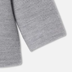 Jacadi Veste burnous en tricot bébé - gris chine clair GRIS CHINE CLAIR JACADI Best