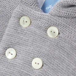 Jacadi Veste burnous en tricot bébé - gris chine clair GRIS CHINE CLAIR JACADI Best