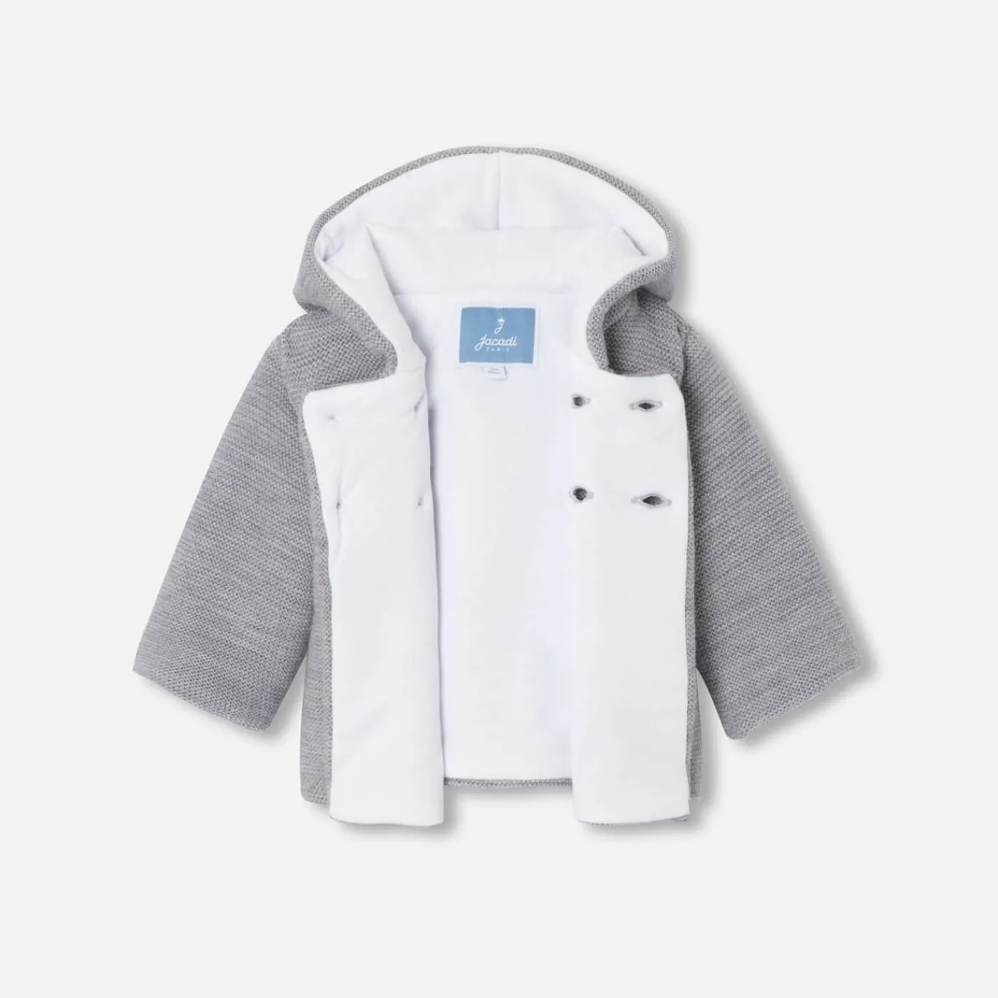 Jacadi Veste burnous en tricot bébé - gris chine clair GRIS CHINE CLAIR JACADI Best